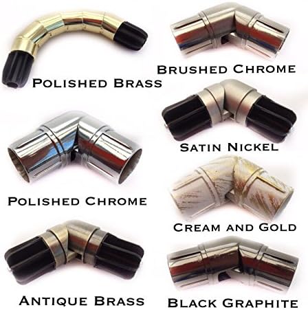 Your Home Online Single 28mm Bay Window Curtain Pole Elbow Joint