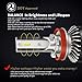 AUSI H11/H8/H9 Low Beam 9005/HB3 High Beam LED Headlight Bulbs Combo Package Kit with Fan CSP Chips 6000K Xenon white IP65 - (4 Pack)
