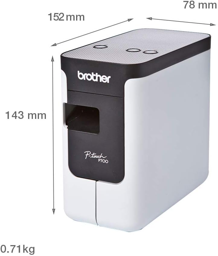 Brother PT-P700 Label Maker, USB 2.0, P-Touch Label Printer, Portable, Up to 24mm Labels - Image 4