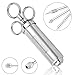 Barbestar Heavy Duty Meat Injector Kit with Case, 304 Stainless Steel Meat Flavor Injector Syringe Set with 2-oz Large Capacity Barrel and 3 Professional Marinade Needles for BBQ Cooking
