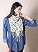 Anika Dali Bella Doxie Dachshund Dog Scarf with Tassels, Animal Lover Shawl (Black Dog, White Base)