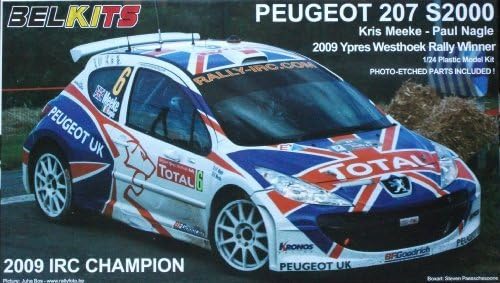 Peugeot 207 S2000 IRC 2009 Champion 1:24 Scale Model Kit 001 by Belkits by Belkits
