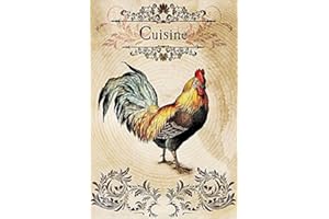 EUROPEAN EXCELLENCY Rooster Rice Paper for Decoupage A4 I Decoupage Paper Vintage I Scrapbook Paper I Decoupage Supplies (French Rooster - 2 Sheets)