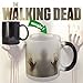 MHNS morphing mugs the walking dead Coffee Tea Milk Hot Cold Heat Sensitive Color changing Black and White 11 Oz coffee Mug