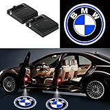 Bearfire 2 Pcs Wireless Car Door Led Welcome Laser Projector Logo Light Ghost Shadow Light Lamp Logos for BMW Accessory
