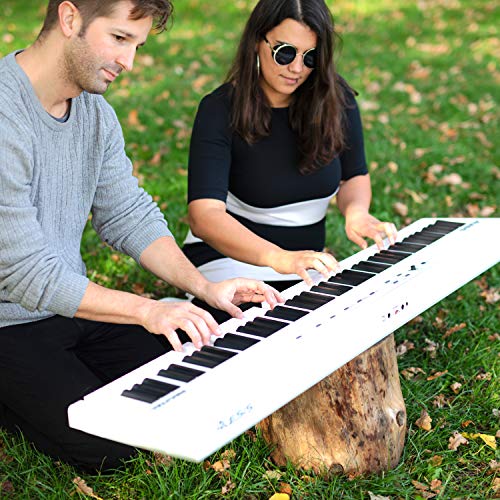 2 Alesis+Recital+White+Full+Size+Semi+Weighted