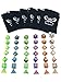 6 Sets of 7 Polyhedral RPG Dice with Velvet Drawstring Dice Bags by SkullSplitter Dice