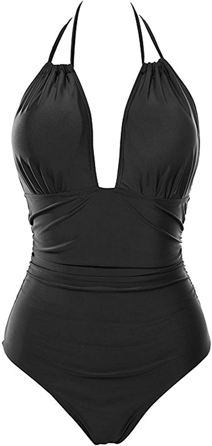 Women S Swimsuit Black Swimwear One Wetlook Piece Modern Casual