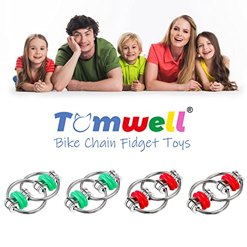 Bike Chain Fidget Toys Pack Novelty Sensory Fidgets Toy Key Flippy