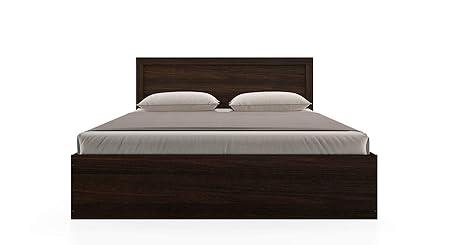 Urban Ladder Covelo Storage Bed (Bed Size : Queen; Finish : Dark Walnut; Storage Type : Drawer & Box)