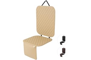 ML MOMNLITTLE MomnLittle Car Seat Protector for Child Safety Seat, Mat Protector for Nick and Scratches on Car Seats (Beige)