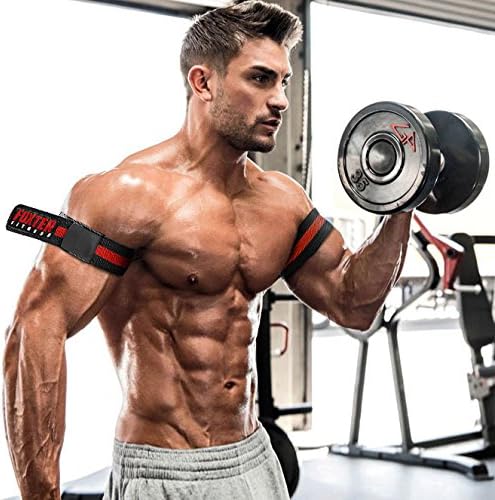 Foxter Fitness Occlusion Training Bands Blood Flow Restriction Bands Strong Elastic Straps with Quick Release Cam Buckle (1Pair/2Pcs)