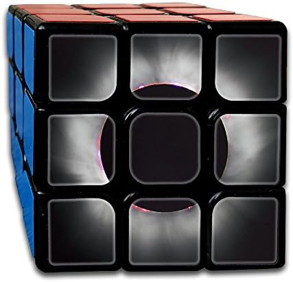 Pzcub Total Solar Eclipse Magic Speed Cube Puzzle 3x3 Easy Turning And Smooth Play Best Brain Training Gift Idea To Expand Your Mind With Hours For Kids Or Adults