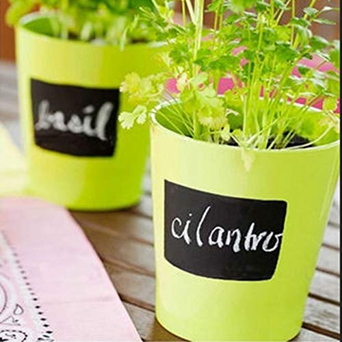 Pasiyou 120Pcs Premium Chalkboard Labels Bulk - Free Erasable Chalk Pen - Dishwasher Safe Chalk Board Mason Jar Labels - Removable Waterproof Blackboard Sticker Label for Jars Glass Bottle Kids