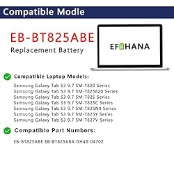 EB-BT825ABE Tablet Battery Replace for Samsung