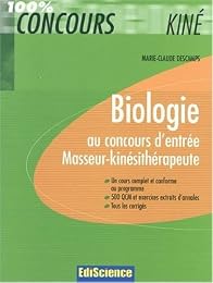 Biologie, au concours d'entrée masseur-kinésithérapeute