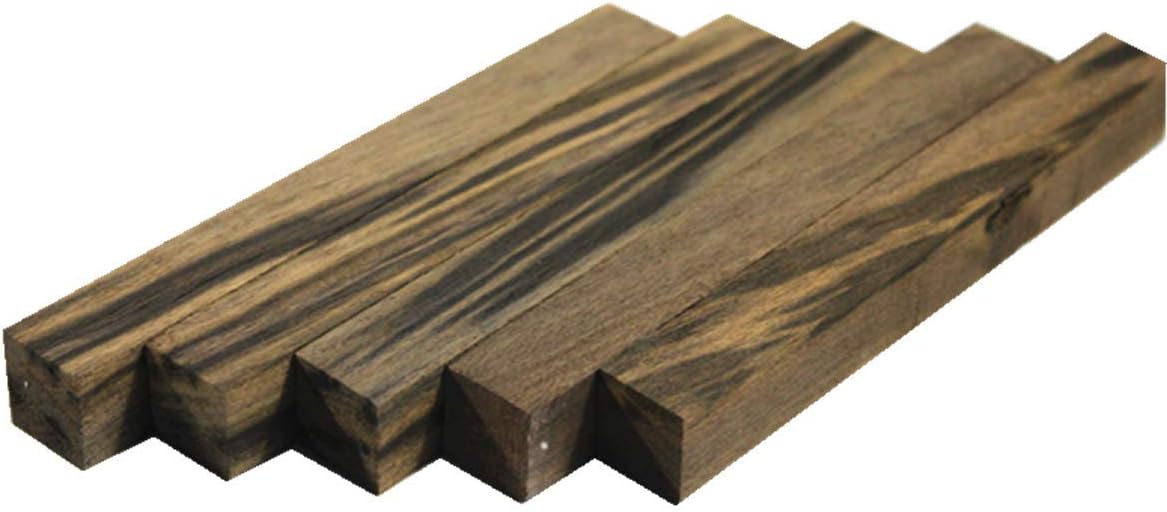 (5 Blanks) Craftwood Pen Turning Blanks Wooden Pens Block 15mm x 15mm x 127mm (Natural Fragrance Ebony)