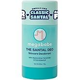 Megababe Skincare Deodorant - The Santal Deo with 72 hour Odor Protection | Restorative Ceramide & Sandalwood | Aluminum-Free, All Natural | 2.6 oz