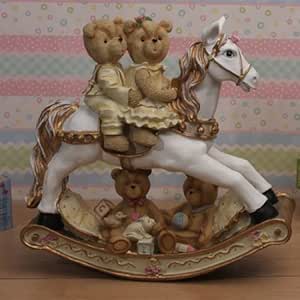 Amazon.com: Teddy Bear Rocking Horse: Baby