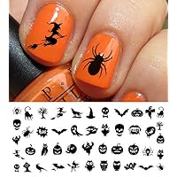 Halloween Nail Decals Assortment #3 - WaterSlide Nail Art Decals - Salon Quality!