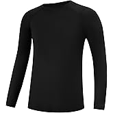 Blueleaf Boys' Girls' Compression Shirt Long Sleeve Undershirt Youth Quick Dry Athletic Base Layer for Football Baseball