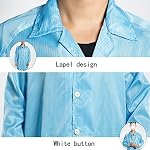51XZlF4UWiL. SS150 Calunce-Button-Up-Lapel-Collar-ESDAnti-Static-Overalls-Coat-Lab-Coat