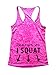 Funny Threadz This is Exactly Why I Squat Text on Back Of Burnout Squats Tank Top