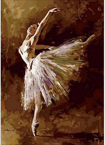 WODEWO Painting Wall Decor 30X40 Diy 5D Diamond Painting Kits For Adult Kids Ballet Dancer Full Drill Embroidery Kits Painting By Numbers Cross Stitch Crystal Rhinestone Diamond Paint Home Wall Bedroo
