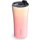 Sttoke Leakproof Lid Shatterproof Tumbler, Sunset Peach, 6.9-inch Height, 16 oz