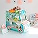 3 Tier Bus Cupcake Stand Ice Cream Holder for Barbecue Grilling Picnic Party Valentine's Day Gift