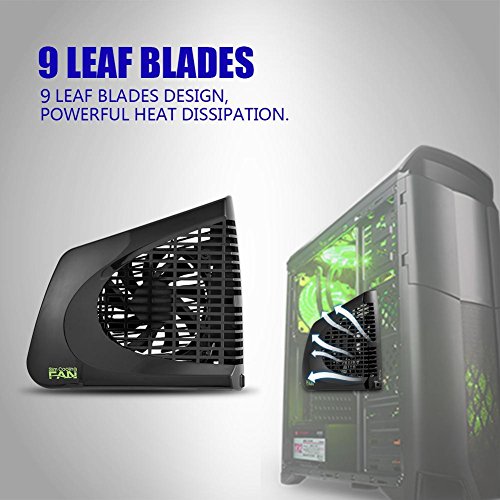 Richer-R Mini Cooling Fan Cooler, Cooling Fan Side Heat Exhauster USB Cooler for Microsoft Xbox 360 Slim Console - Thumbnail 3