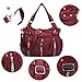 Scarleton Purses for Women Large Hobo Bags Washed Vegan Leather Shoulder Bag Satchel Tote Top Handle Handbags, H129216, Purple