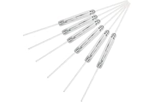 TINSAY 100pcs Reed Switch Magnetic Switch Glass Reed Contact Normally Open N/O Magnetic Induction Switch (2mm14mm)