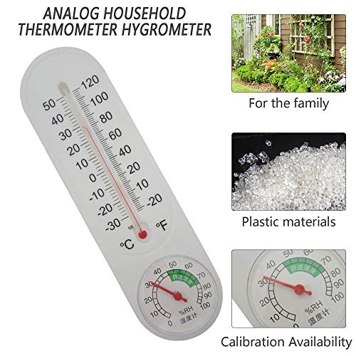 1CAwindwinevine Thermometer Humidity Analog Household Thermometer Hygrometer Wall-Mounted Tester Measure Home Popular New