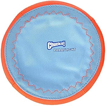 ChuckIt! Paraflight Flyer Dog Toy, Small (Orange/Blue)