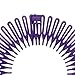 Flexible Hair Combs – Hair Comb Headband - 12 Pack of Assorted Headbands – Headbands for Women – by CoverYourHair