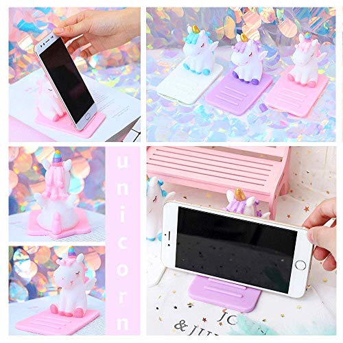 Pack Unicorn Phone Holder Lovely Animal Desktop Cell Phone