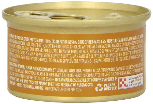 FANCY FEAST LIVER & CHICKEN GOURMET CAT FOOD, 3 OZ