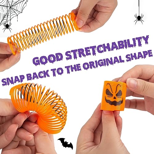 AMOR PRESENT Halloween Coil Springs for Kids, 40PCS Magic Spring Toys Halloween Toys Bulk for Halloween Party Goodie Bag Stuffers Party Favors Treat Bag Gifts