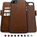 Dreem iPhone 7-8 Wallet Case, Magnetic Detachable Slim-Case, Fibonacci Luxury Vegan Leather, RFID Protection - Chocolate Brown