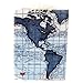 Ocean Currents Map Travel Passport Holder