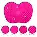 Makeup Brushes Cleaning Mat, LEOKOR Makeup Brush Cleaner Pad Set of 2 Cosmetic Brush Cleaning Mat Washing Tool with Suction Cup (Rose)