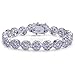 TOPGRILLZ Tennis Bracelet for Women and Men – 14K Gold Plated Brass 10mm Iced Out Cubic Zirconia Link Fashion Jewelry Pulseras Para Mujer