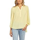 NYDJ Womens Puff Sleeve Popover