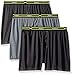 Hanes Men's 3-Pack X-Temp Performance Cool Checker Polyester Boxers, Assorted, XX-Large