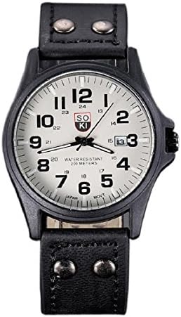 Susenstore Multi Function Military S-shock Sports Watch LED Analog Digital Waterproof Alarm (Yellow) (Black)