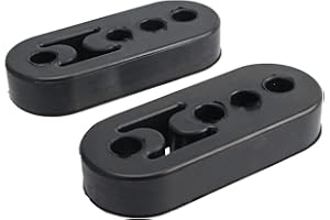 Vehicle Muffler Exhaust Insulator Tail Pipe Mount Rubber Bracket Hanger Bushing Universal 2 Pcs