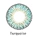 Caikedo Women Multicolor Cute Charm and Attractive Fashion Contact Lenses Cosmetic Makeup Eye Shadow - Turequoise