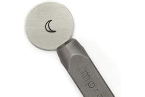 ImpressArt - Moon Metal Stamp, Nature Steel Punch for Scene Building Designs, Unique Gift Ideas and Jewelry Making (6mm)