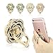 New Phone Ring Holder (4 Packs), FOMTOR Universal Phone Finger Ring Stand Holder, 360 Rotation 3D Aluminium Ring Grip for iPhone 5 6 6S 6Plus iPhone 7 7Plus,Galaxy and Almost All Phones